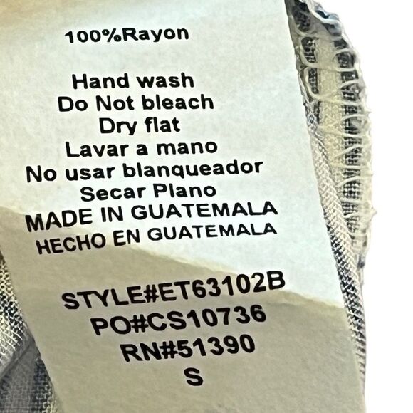 Coverstitch Women’s Blue Stripe V-Neck Cherry Print Top, Size S, NWT - Picture 6 of 8